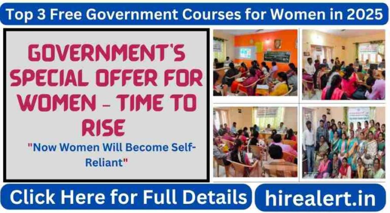 Top 3 Free Government Courses for Women in 2025
