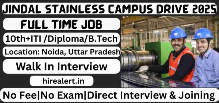 Jindal Stainless Steelway Limited (JSSL) New Recruitment 2025